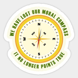 Lost Moral compass Sticker